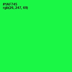#1AF745 - Malachite Color Image