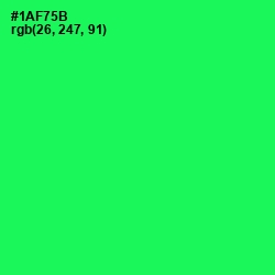 #1AF75B - Malachite Color Image