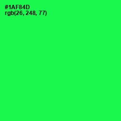 #1AF84D - Malachite Color Image