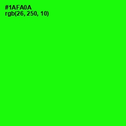 #1AFA0A - Green Color Image