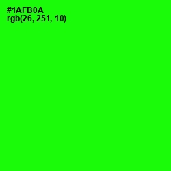 #1AFB0A - Green Color Image