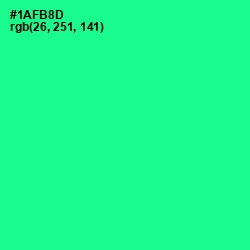 #1AFB8D - Shamrock Color Image