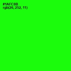 #1AFC0B - Green Color Image