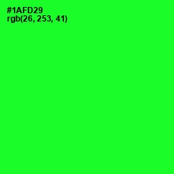 #1AFD29 - Green Color Image