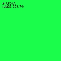 #1AFD4A - Malachite Color Image