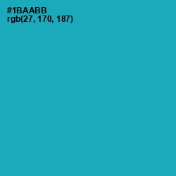 #1BAABB - Eastern Blue Color Image