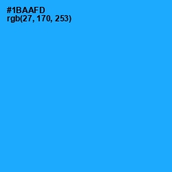 #1BAAFD - Dodger Blue Color Image