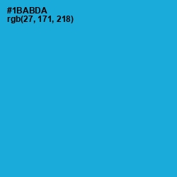 #1BABDA - Cerulean Color Image