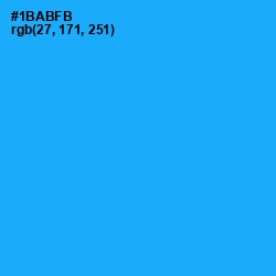 #1BABFB - Dodger Blue Color Image