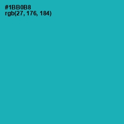 #1BB0B8 - Eastern Blue Color Image