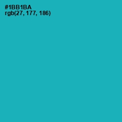 #1BB1BA - Eastern Blue Color Image