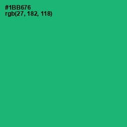 #1BB676 - Jade Color Image