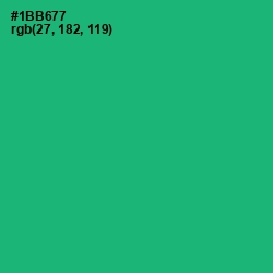 #1BB677 - Jade Color Image