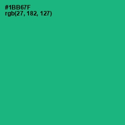 #1BB67F - Jade Color Image