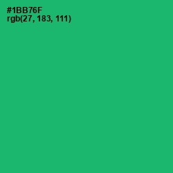 #1BB76F - Jade Color Image