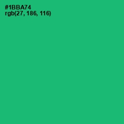 #1BBA74 - Jade Color Image