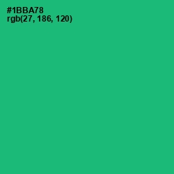 #1BBA78 - Jade Color Image