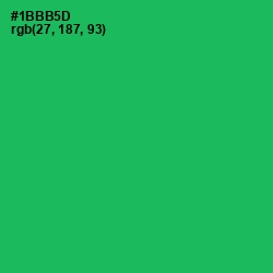 #1BBB5D - Jade Color Image