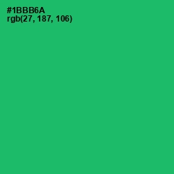 #1BBB6A - Jade Color Image