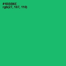 #1BBB6E - Jade Color Image