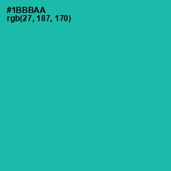 #1BBBAA - Eastern Blue Color Image