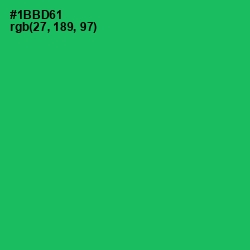 #1BBD61 - Jade Color Image