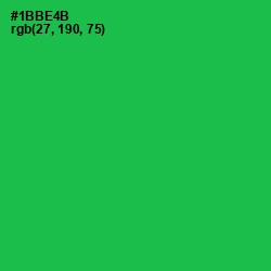 #1BBE4B - Jade Color Image