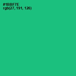 #1BBF7E - Jade Color Image