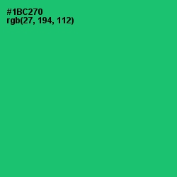 #1BC270 - Malachite Color Image