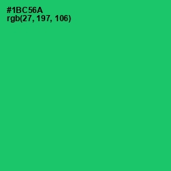 #1BC56A - Malachite Color Image