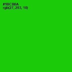 #1BCB0A - Green Color Image