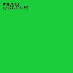 #1BCC3B - Green Color Image