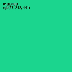 #1BD48D - Caribbean Green Color Image