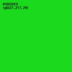 #1BD91D - Green Color Image