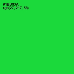 #1BD93A - Green Color Image