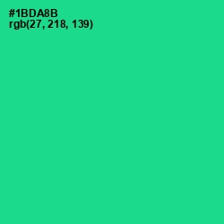 #1BDA8B - Caribbean Green Color Image