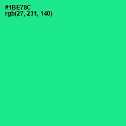 #1BE78C - Shamrock Color Image