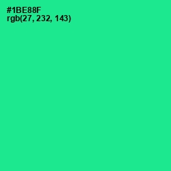 #1BE88F - Shamrock Color Image