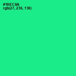 #1BEC8A - Shamrock Color Image