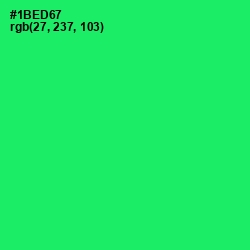 #1BED67 - Spring Green Color Image