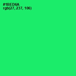 #1BED6A - Spring Green Color Image