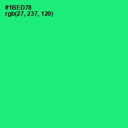 #1BED78 - Spring Green Color Image