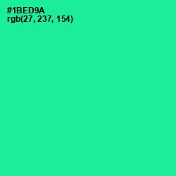 #1BED9A - Shamrock Color Image