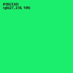 #1BEE6D - Spring Green Color Image