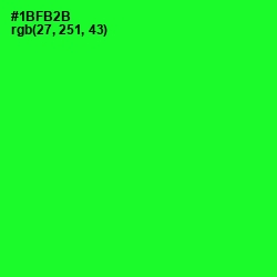 #1BFB2B - Green Color Image