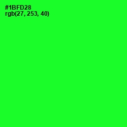 #1BFD28 - Green Color Image