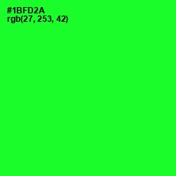 #1BFD2A - Green Color Image