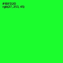 #1BFD2D - Green Color Image