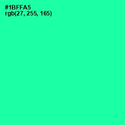 #1BFFA5 - Shamrock Color Image