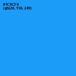 #1C9CF9 - Dodger Blue Color Image